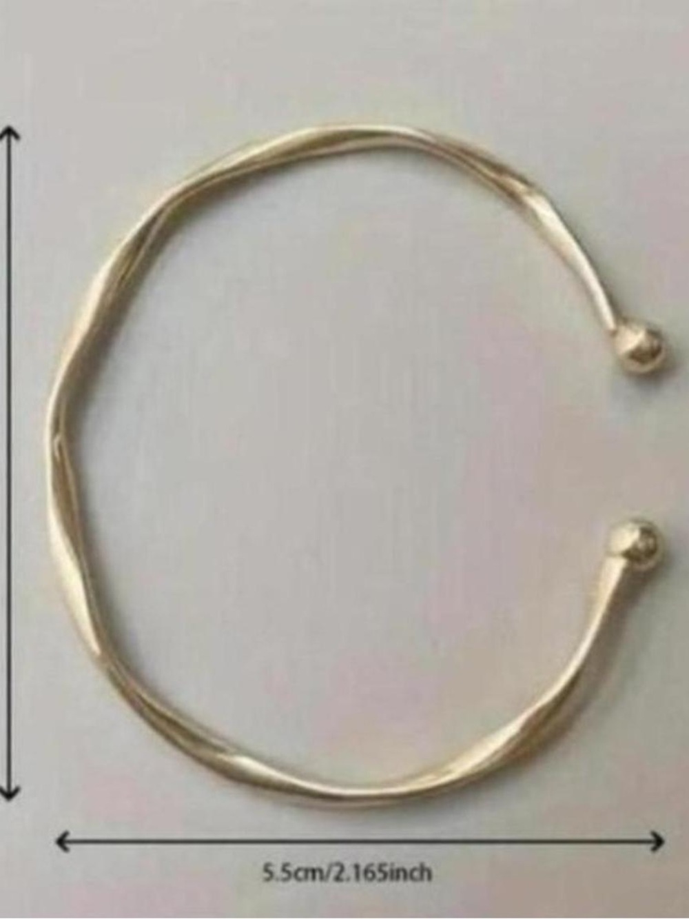 Fashion Jewelry Gold Open Bangle Bracelet for Kids